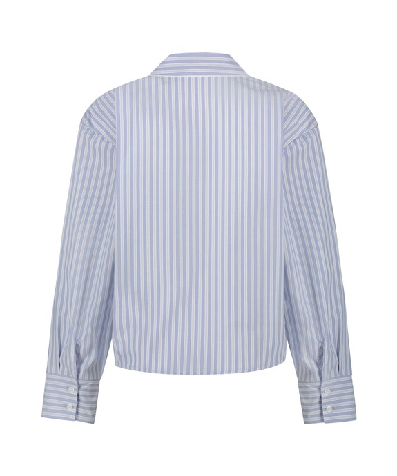 Блуза пижамная   Jacket LS Cotton Stripe 206407 - фото 6