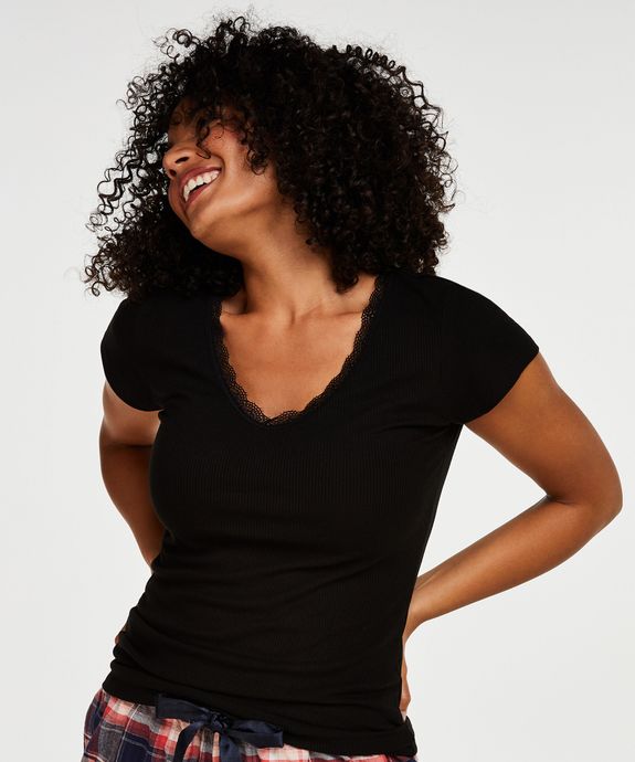 Фуфайка Top SS Rib V-neck 161187