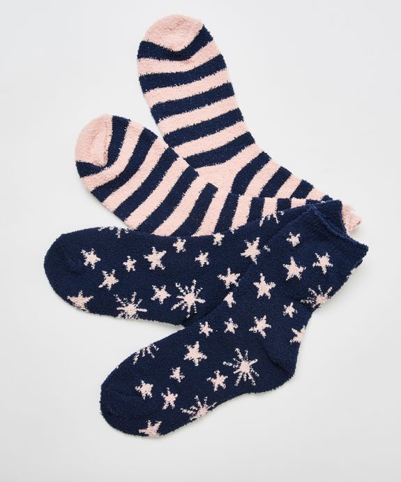 Носки   (количество 2 пары) 2P Cosy socks Stars & Strip 164728