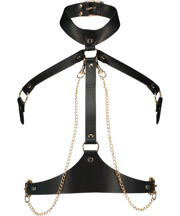 Комплект (ожерелье, наручники-манжеты) Harness Set Pu Chains 203811 - фото 2