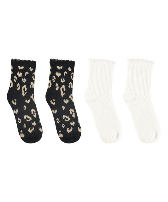 Носки   (количество 2 пары) 2p Leopard Ankle Socks 204938 - фото 2