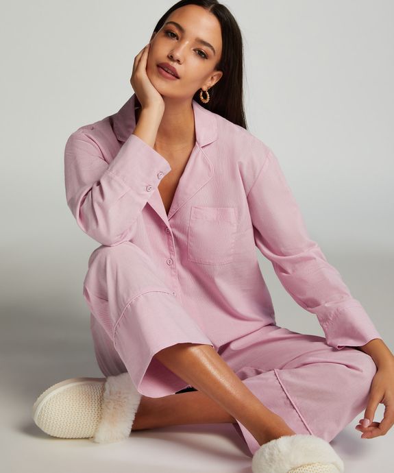 Блуза пижамная   Jacket LS Cotton 205127