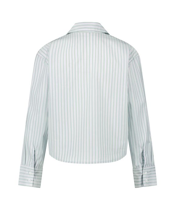 Блуза пижамная   Jacket LS Cotton Stripe 205132 - фото 6