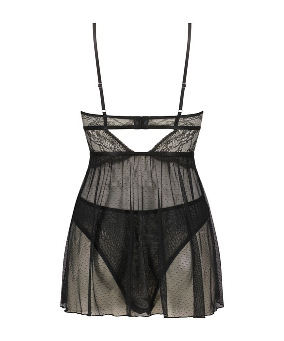 Комплект   (бюстгальтер-комбинация, трусы) Bd Wired Lace Isabelle Dot Mesh 205820 - фото 5