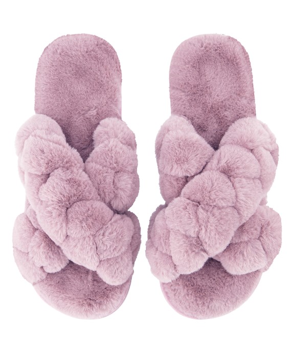 Пантолеты домашние  Willow Braided Fur Slipper 206805 - фото 2