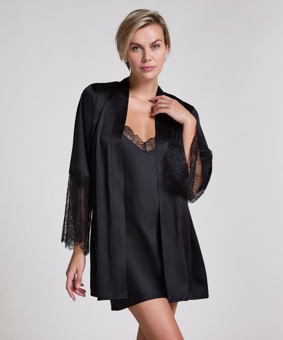 Халат  швейный Kimono Satin Lace 207210 - фото 3