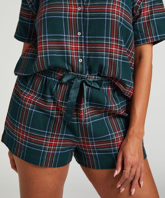 Комплект   (блузка, шорты) PJ Short Flannel Twill Check 300632 - фото 2