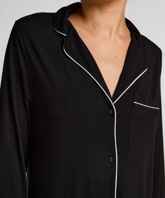 Ночная сорочка жен. трикотаж. Shirtdress LS Jersey Essential 301473