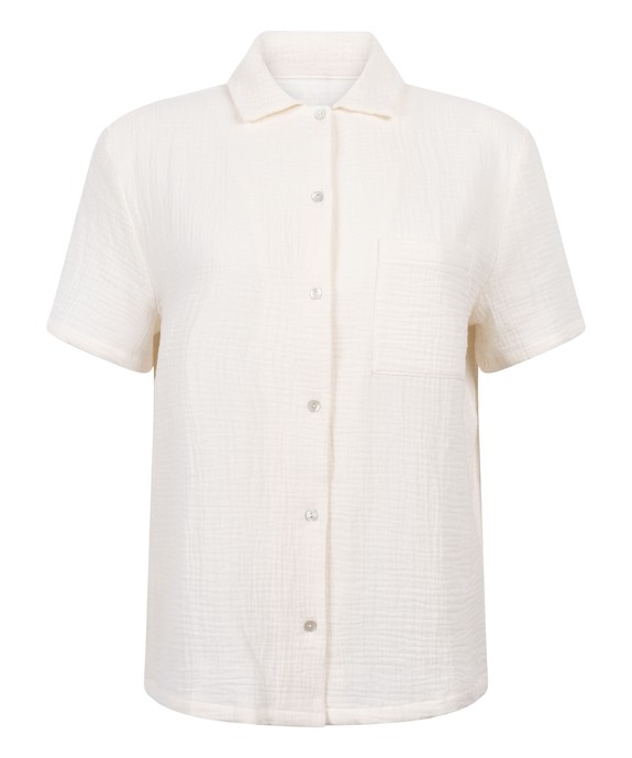 Блузка домашняя жен. швейная Jacket SS Muslin 302092 - фото 5