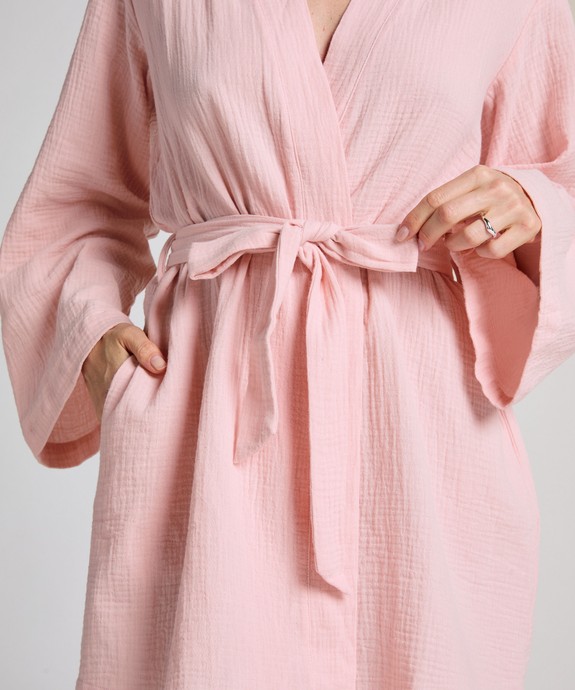 Шорты домашние жен. швейные Robe Short Muslin 302110 - фото 2