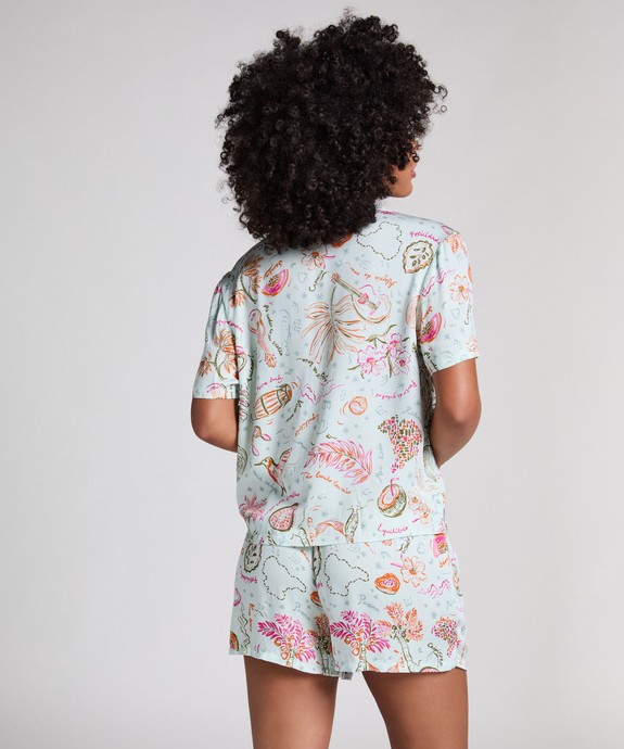 Блузка домашняя жен. швейная Jacket SS Satin Samba 302114 - фото 4