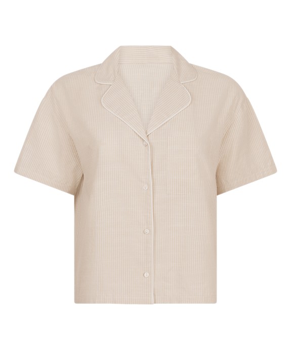 Блузка домашняя  швейная Jacket SS Cotton Stripe 302145 - фото 5