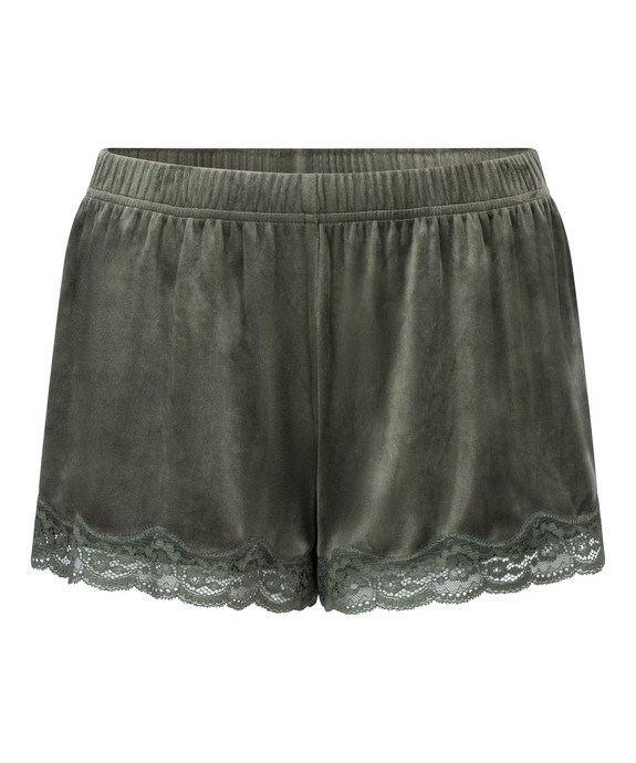 Шорты домашние   Short Velours Scallop Lace 302645 - фото 4
