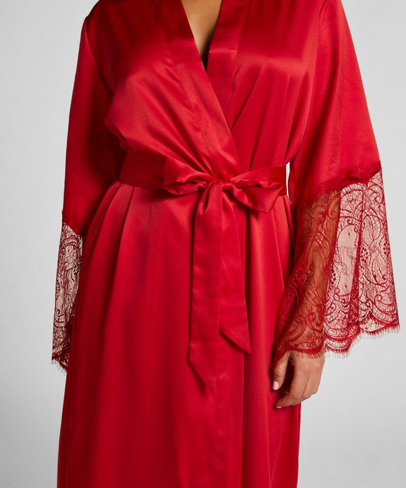 Халат  швейный Kimono Long Satin Lace 302694 - фото 2