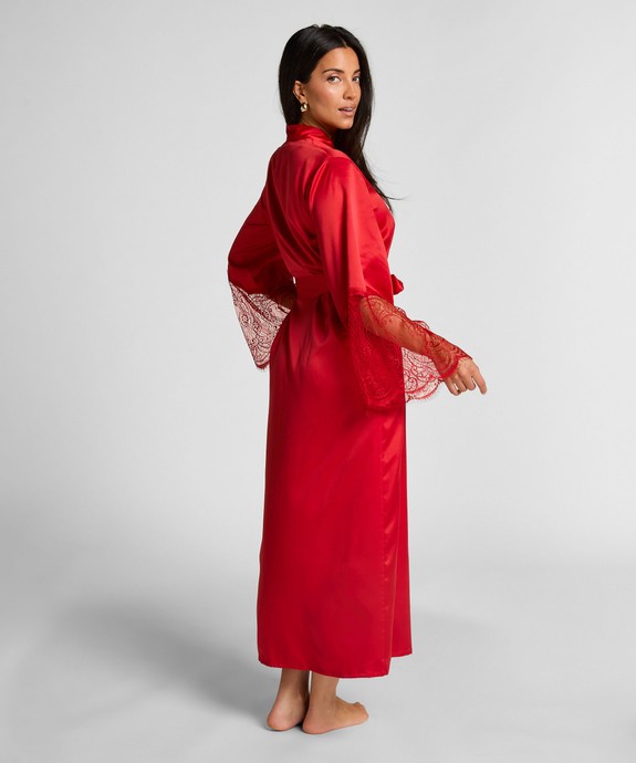 Халат  швейный Kimono Long Satin Lace 302694 - фото 3