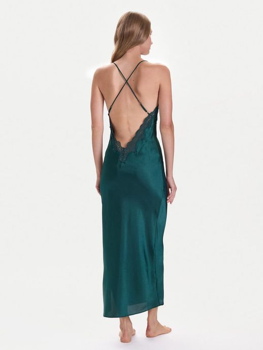 Платье домашнее  швейное Slip Dress Long Satin Mya 302697 - фото 2