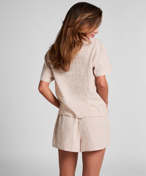 Шорты домашние  швейные Short Linen Check 302744 - фото 3