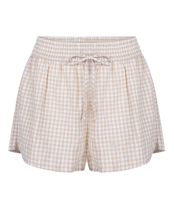 Шорты домашние  швейные Short Linen Check 302744 - фото 4