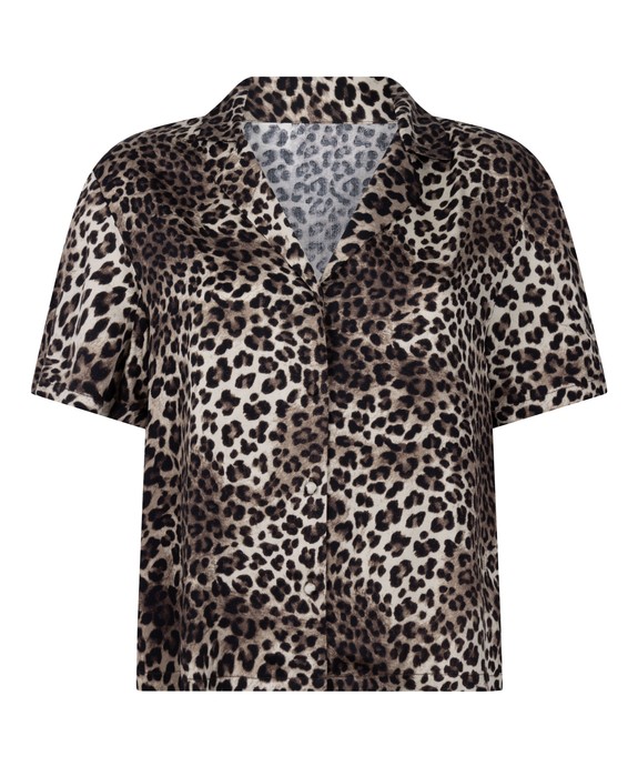 Блузка домашняя  швейная Jacket SS Vis Satin Leo 302799 - фото 5