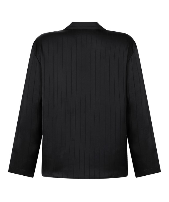 Блузка домашняя  швейная Jacket LS Satin Pinstripe 303613