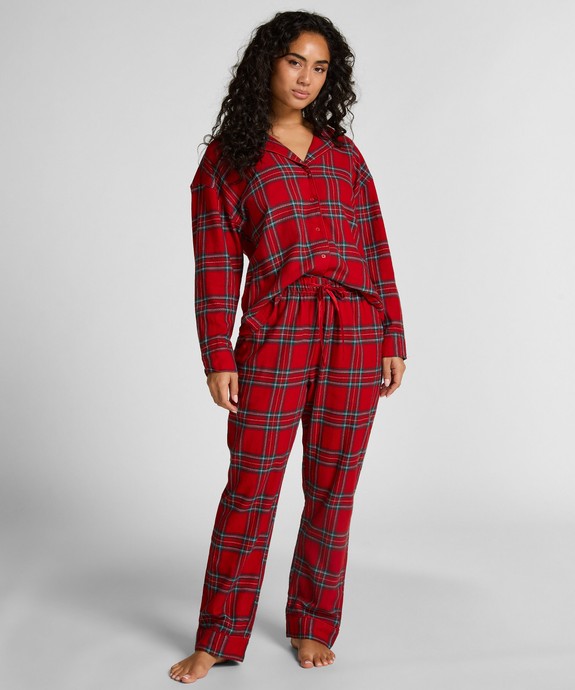Брюки домашние  швейные Pant Flannel Straight Check 303624