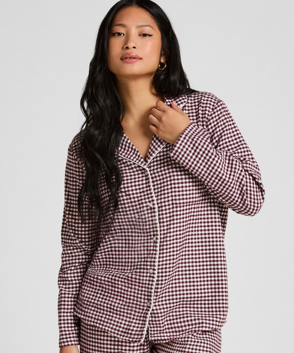 Блузка домашняя  швейная Jacket LS Flannel Check Essentials 303631