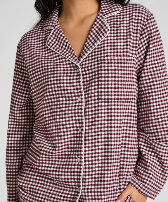 Блузка домашняя  швейная Jacket LS Flannel Check Essentials 303631