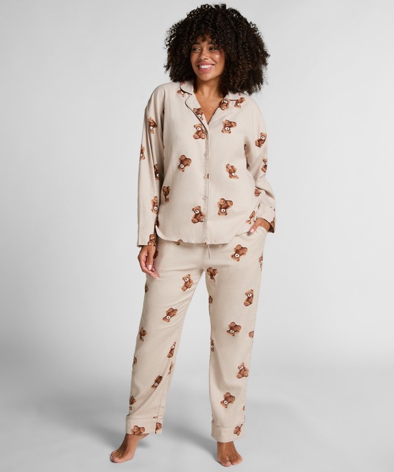 Блузка домашняя швейная Jacket LS Flannel Twill Bear 303635