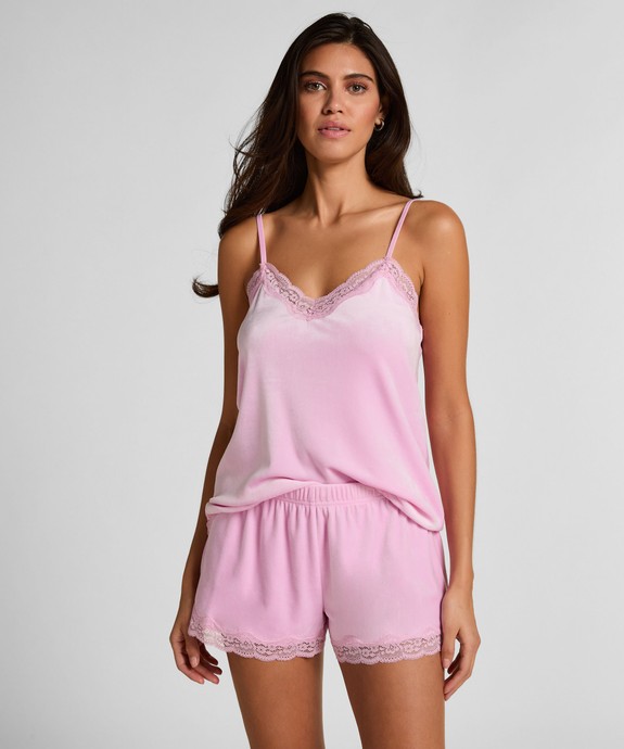 Шорты домашние Short Velours Scallop Lace 304694