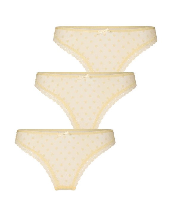 Трусы (количество 3 шт.) 3-Pack Phoebe String стандартная посадка стринги 304918 - фото 4