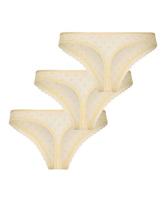 Трусы (количество 3 шт.) 3-Pack Phoebe String стандартная посадка стринги 304918 - фото 5