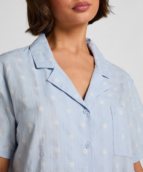 Блузка домашняя жен. швейная Jacket SS Print 305231