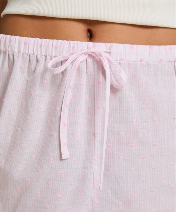 Шорты домашние  швейные Short Stripe Embroiderie Heart 305470 - фото 2