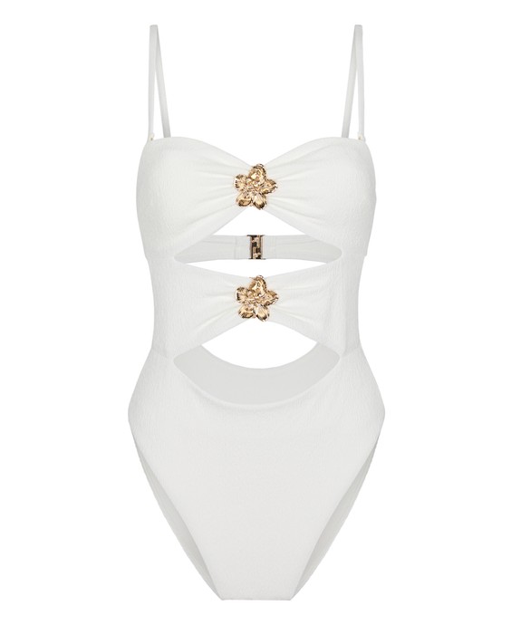 Купальник жен. трикотаж. Crinkle Bandeau Hl Swimsuit 305997