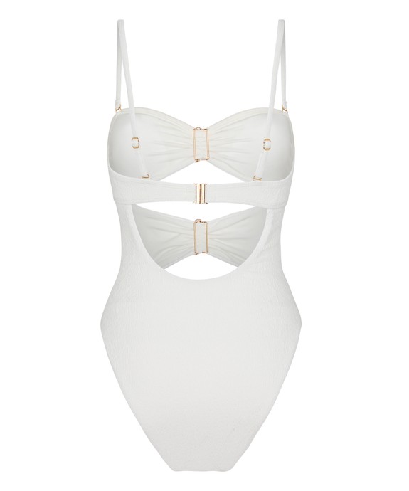 Купальник жен. трикотаж. Crinkle Bandeau Hl Swimsuit 305997