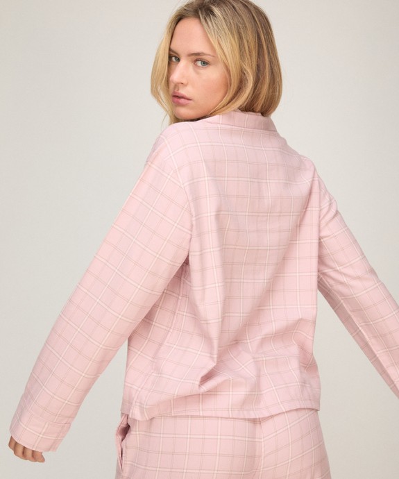 Блузка домашняя швейная Jacket LS Check 306122