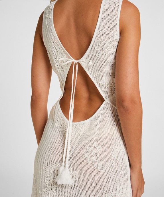 Платье пляжное Crochet Applique Long Dress 306520