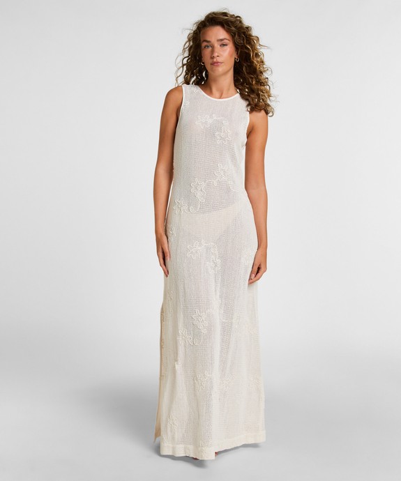 Платье пляжное Crochet Applique Long Dress 306520