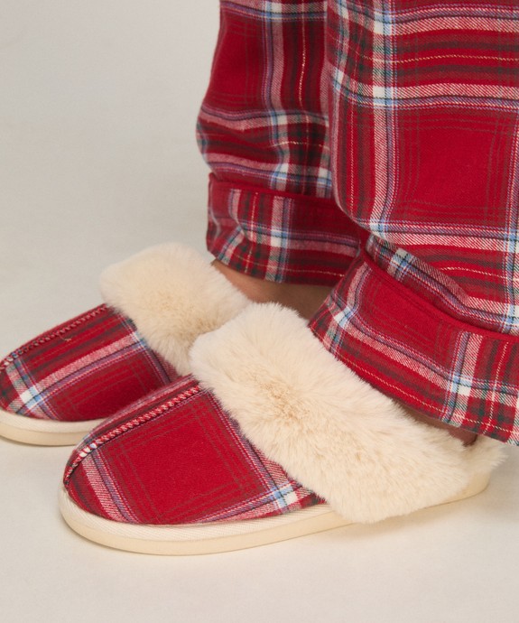 Пантолеты домашние жен. Christmas Check Mule 307078