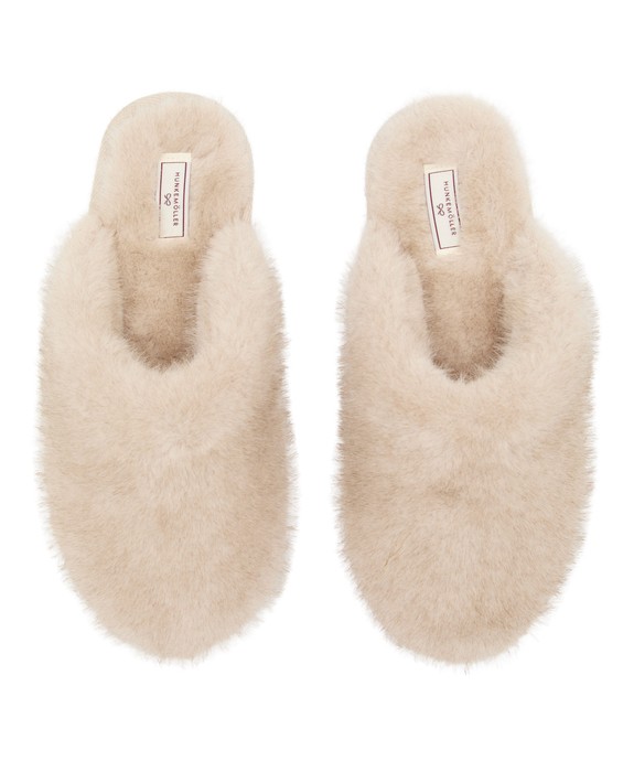 Пантолеты домашние жен. Two Tone Faux Fur Mule 307084
