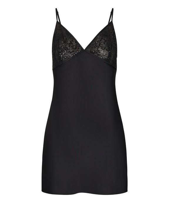 Платье домашнее жен. швейное Slipdress Satin Sequin Jada 307114 - фото 4