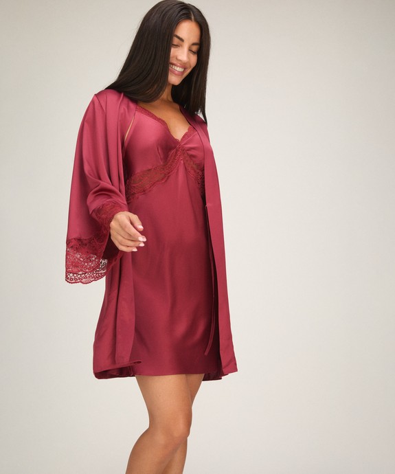 Платье домашнее жен. швейное Slipdress Satin Lace Tosca 307120 - фото 3