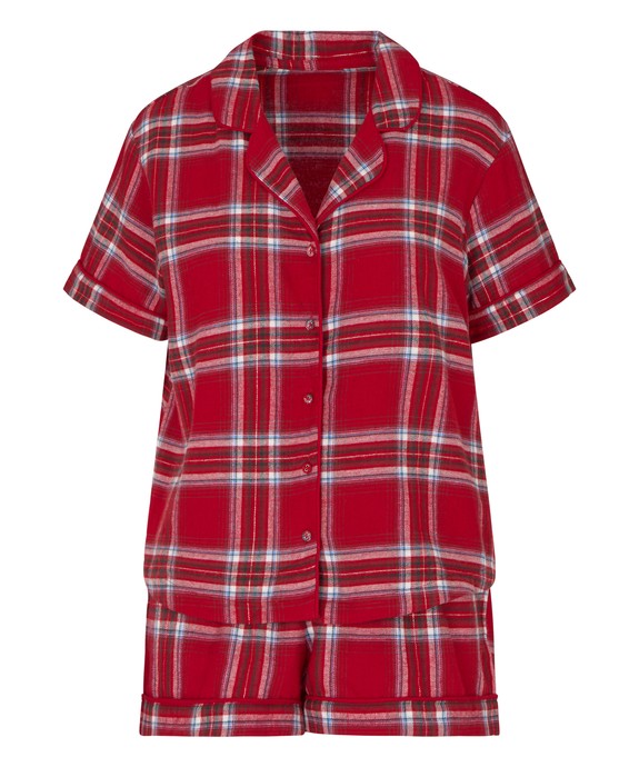Комплект швейный (блузка, шорты) Pyjama Short Flannel Twill Check 307138
