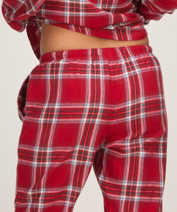 Брюки домашние  швейные Pant Flannel Straight Check 307147 - фото 2