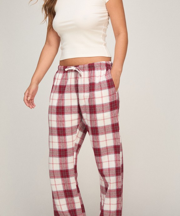 Брюки домашние  швейные Pant Flannel Straight Check 307149