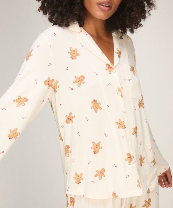 Блузка домашняя   Jacket LS Jersey Ess Print 307157 - фото 2
