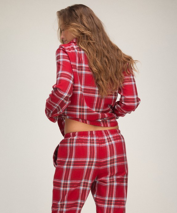Блузка домашняя швейная Jacket LS Flannel Twill Check 307159